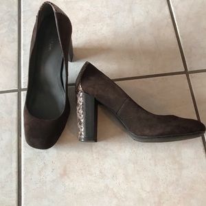 Calvin Klein suede pumps